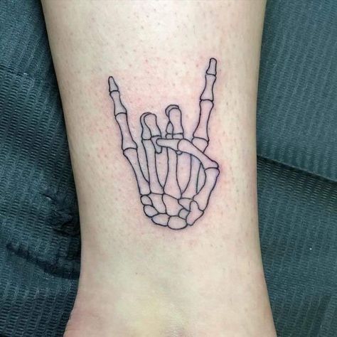 Small Skull Hand Tattoo For Women, Small Guy Tattoos, Small Badass Tattoos, Skeleton Hand Tattoos Women, Random Leg Tattoos, Small Skull Tattoos For Men, Minimal Skull Tattoo, Cute Skeleton Tattoo, Tattoo Ideas Skeleton