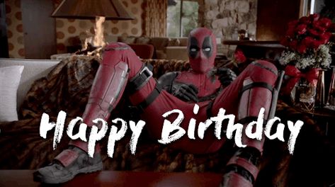 funny deadpool happy birthday gif Deadpool Happy Birthday, Funny Happy Birthday Gif, Gif Birthday, Birthday Gif Images, Deadpool Birthday, Birthday Animated Gif, Funny Deadpool, Happy Birthday Gif Images, Happy Birthday Gif