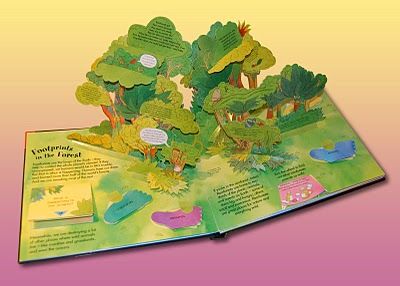 Ian Winton Book Design: THE BIG GREEN BOOK pop-up spread Big Book Design, Pop Up Book Cover Design, Pop Up Landscape, Pop Up Book Illustration, Pop Up Story Book, Fairy Pop Up Book, Pop Up Doll House Book, Diy Pop Up Book, Interactive Art Installation