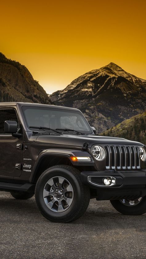 Jeep Wrangler, sprots utility vehicle, black, 1080x1920 wallpaper Porsche Jeep, Thar Jeep, Jeep Images, Jeep Wallpaper, Buying New Car, Jeep Photos, Blur Image Background, Mahindra Thar, Jeep Wrangler Unlimited Sahara