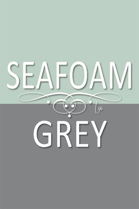 Seafoam Palette, Gray Furniture, Green Palette, Grey Furniture, Green Room, Dark Olive Green, Blue Peach, Aqua Turquoise, Yellow Mustard