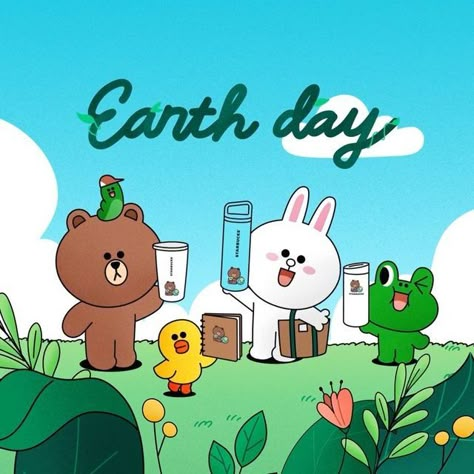 LINE FRIENDS_Official on Instagram: "Cute and thoughtful🌎 🥤Dearly BROWN on fabric cupholder 📦Corn-derived materials, eco-friendly packaging 📝Notebook made of recycled papers Make small actions in your daily life with STARBUCKS + LINE FRIENDS Earth Day Limited collections 💚 Product purchase: 👉Link in Bio #LINEFRIENDS #STARBUCKS #Collaboration #Earthday #BROWN #SmallStepsToABetterPlanet" Line Character, Friends Poster, Eco Friendly Packaging, Line Friends, 귀여운 동물, Earth Day, Recycled Paper, Cartoon Characters, Daily Life