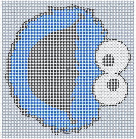 Alpha pattern #46077 | BraceletBook Cookie Monster Alpha Pattern, Cookie Monster Cross Stitch, Seahorse Alpha Pattern, Alien Alpha Pattern, Insect Alpha Pattern, Animated Cute, Graph Crochet, Alpha Pattern, Alpha Patterns