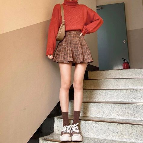 Preppy Style Outfits, Rok Mini, Korean Outfit Street Styles, Looks Black, Lady And The Tramp, Kpop Fashion Outfits, Really Cute Outfits, Outfit Inspo Fall, Kawaii Clothes