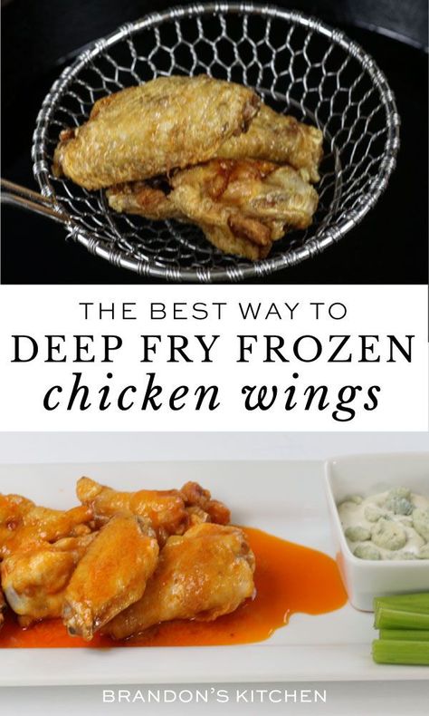 Best way to deep fry frozen chicken wings Air Fry Frozen Chicken Wings, Frying Wings, Classic American Food, Chicken Wingettes, Deep Fried Chicken Wings, Chicken Wing Recipes Fried, Frozen Chicken Wings, Cooking Frozen Chicken, Making Fried Chicken