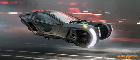 Blade Runner 2049 Concept Art by Peter Popken | Concept Art World Blade Runner Car, Bladerunner 2049, Hover Car, Concept Art World, Blade Runner 2049, Sci Fi Models, Spaceship Art, Flying Car, Futuristic Art