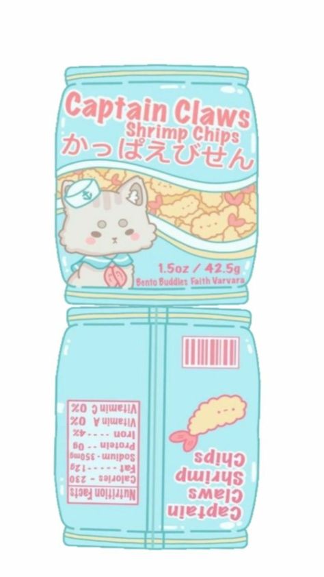 Shrimp Chips, Printable Paper Toys Templates, Printable Diy Crafts, Paper Toy Printable, Paper Squishy, Free Printable Paper Dolls, Paper Doll Printable Templates, Hello Kitty Printables, 귀여운 음식 그림