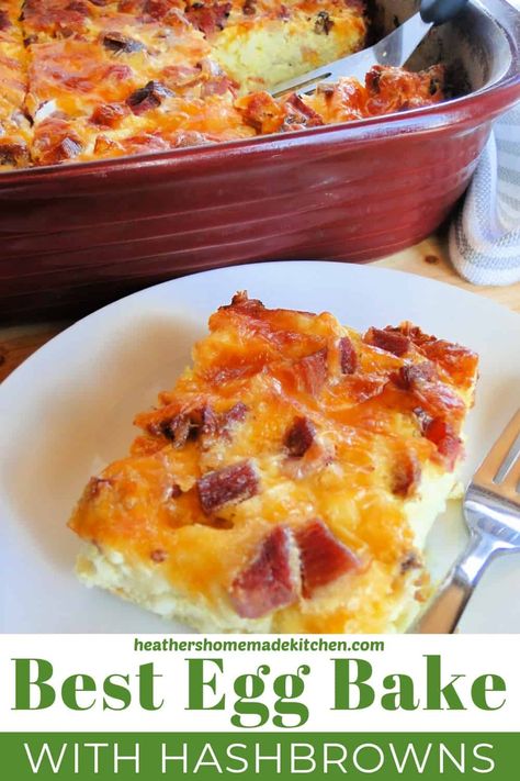 Easy Egg Bake Recipes With Hashbrowns, Best Eggbake Brunch Recipes, Meals With Hashbrowns, Ham And Egg Bake Casserole, Egg Bake Recipes Easy Healthy, Egg Bake For A Crowd, Breakfast Ideas With Hashbrowns, Best Egg Bake, Recipes With Hashbrowns