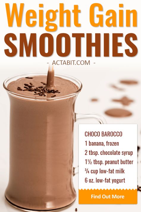 Weight Gain Smoothies, Gain Weight Smoothie, Weight Gain Shakes, Smoothies And Shakes, Healthy Weight Gain Foods, Paleo Snack, Weight Gain Diet, Resep Smoothie, Smoothie Fruit