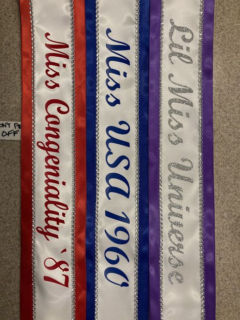 Pageant Sash, Birthday sash, Beauty pageant Sash, Argentina, Miss Universe, Miss Understood, Group Costume, Miss USA Any Color any wording https://etsy.me/37SAki2 #personalizedribbon #customsash #promqueen #wedding Beauty Pageant Sashes, Miss Understood, Sash Design, Sash Bachelorette, Pageant Sashes, Personalized Sash, Bachelorette Party Decor, Halloween Costume Props, Custom Sash