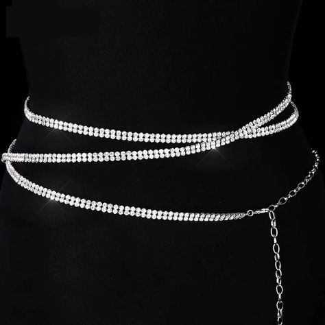 Diamond Belly Chain, Rhinestone Chain Belt, Diamond Waist Chain, Y2k Accesorios, Tvd Shifting, Jewelry Png, Comeback Era, Diamond Belt, Group Outfits