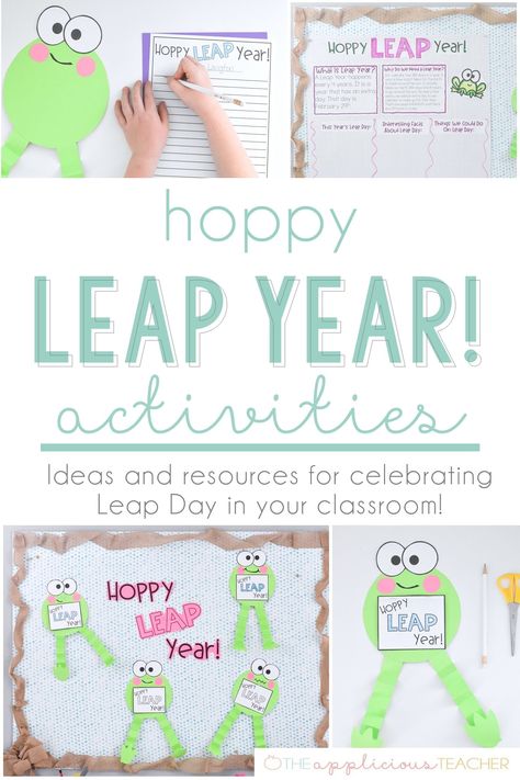 Leap day activities that are perfect for 2nd grade! Love all the resources in this article! Leap Year Bulletin Board, Leap Year Classroom Activities, Leap Year Preschool Crafts, Leap Year Craft For Kids, Leap Year Activities For Kindergarten, Leap Day Activities For Kids, Leap Day Activities, Leap Year Activities For Kids, Classroom Goals