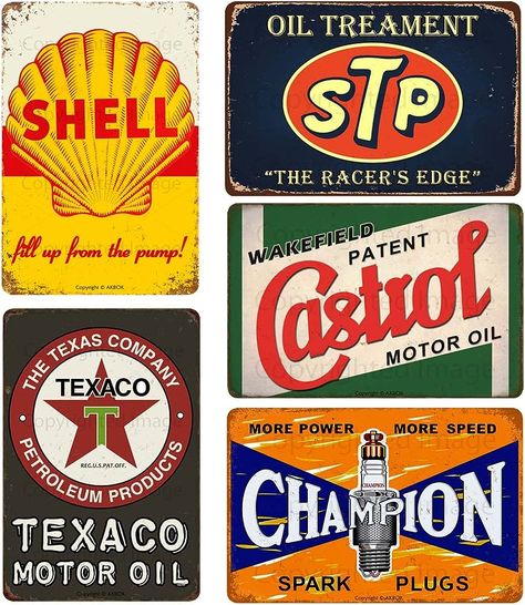 Man Cave Shop, Vintage Garage, Cool Garages, Garage Man Cave, Auto Poster, Retro Tin Signs, Pub Decor, Garage Signs, Bar Wall Decor