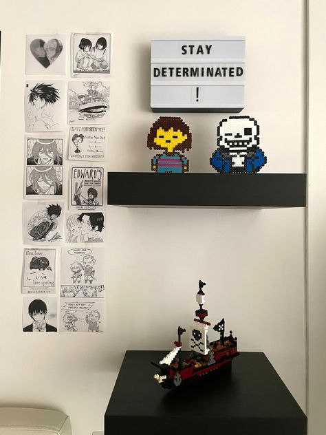 room inspiration undertale pyssla creation and lego Undertale Themed Room, Undertale Room Ideas, Undertale Bedroom Ideas, Undertale Room Decor, Undertale Bedroom, Undertale Crafts, Undertale Wallpaper, Cute Animal Quotes, Streamer Dr