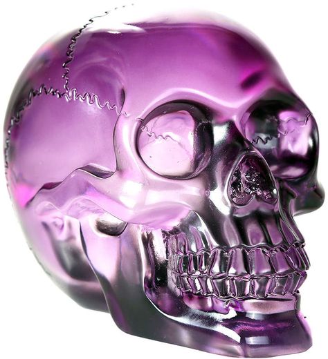 Purple Translucent Skull Decor Lifes A Gamble Tattoo, Gamble Tattoo, Halloween Table Centerpieces, Sugar Skull Jewelry, Purple Skull, Skull Light, Inked Shop, Cute Skull, Skull Love