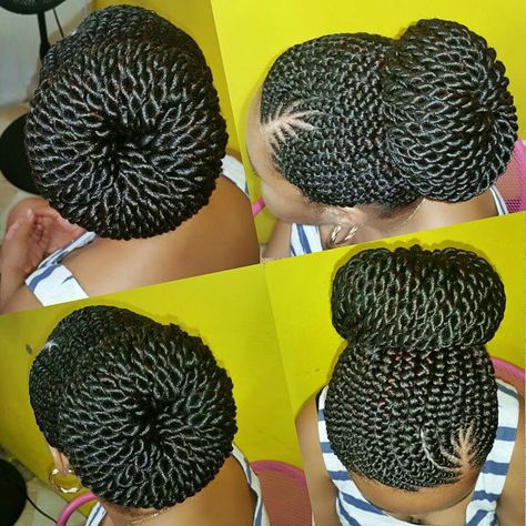 Beautiful Twist Updo Ghana Braids Hairstyles, Curly Crochet Braids, Twist Updo, Ghana Braids, Twisted Updo, Braided Bun Hairstyles, Hawaiian Vacation, Braided Bun, Cornrows Braids