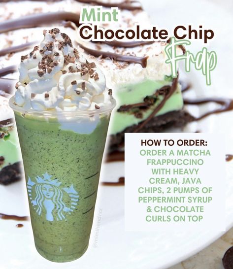 Starbucks Halloween Drinks, Starbucks Chocolate, Starbucks Drink Menu, Starbucks Matcha, Starbucks Secret Menu Recipes, Mint Drink, Frappuccino Inspired Recipes, Secret Starbucks Recipes, Starbucks Drinks Diy