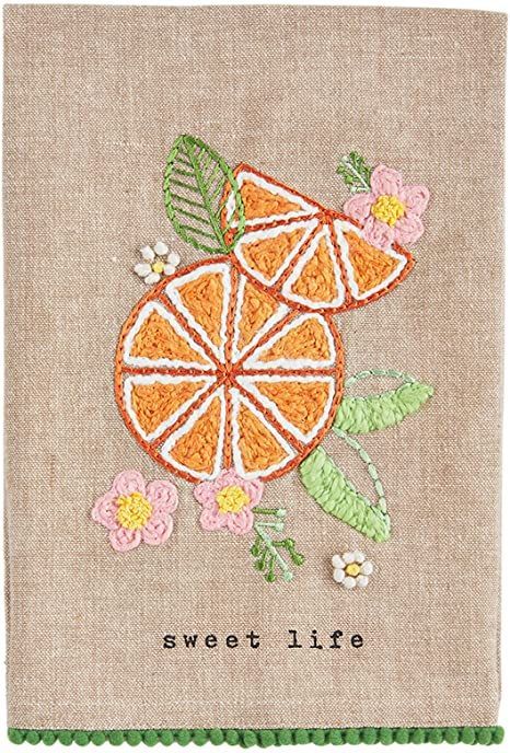 Embroidery Kitchen Towels, Embroidered Fruit, Fruit Embroidery, Embroidery Kitchen, Knot Embroidery, French Knot Embroidery, Towel Embroidery, Family Coloring, Cotton Hand Towels