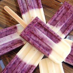 Blueberry Vanilla Yogurt Popsicles are packed with vitamin C, antioxidants & power boosting protein. Low calorie refreshing treats! Yogurt Popsicles, The Slow Roasted Italian, Popsicle Recipes, Vanilla Yogurt, Köstliche Desserts, Summer Treats, Frozen Desserts, Frozen Treats, Puddings