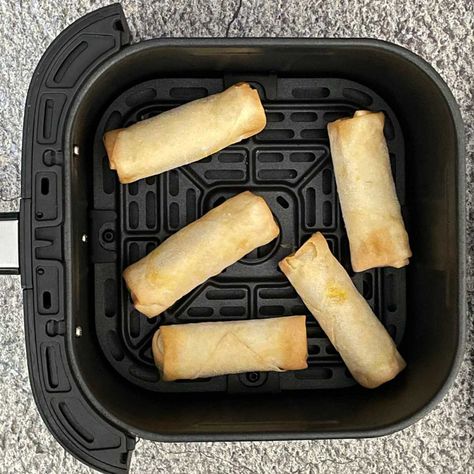 Frozen Spring Rolls In Air Fryer - Culinary Shades Rolls In Air Fryer, Eggs In Oven, Asian Meals, Make From Scratch, At A Party, Egg Rolls, Spring Rolls, How To Cook, Air Fryer