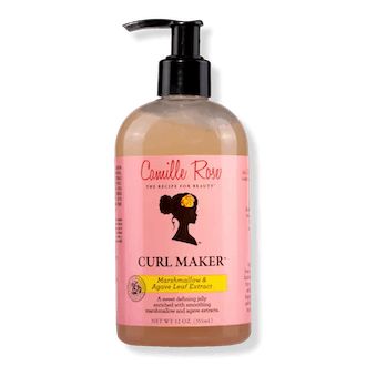 Camille Rose Curl Maker, Curl Maker, Gel Curly Hair, Layered Curls, Camille Rose, Aloe Juice, Curl Defining Cream, Marshmallow Root, Promote Healthy Hair Growth