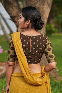 Saree Jacket, Blouse Designs High Neck, Cotton Saree Blouse Designs, Boat Neck Blouse Design, Cotton Blouse Design, Cotton Saree Blouse, New Saree Blouse Designs, Fashionable Saree Blouse Designs, Blouse Back Neck Designs