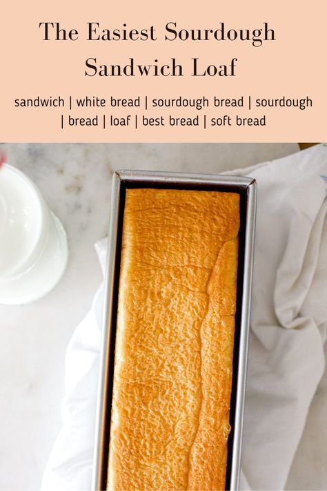 Soft Sourdough Sandwich Bread, Sandwhich Bread, Subway Bread, Sourdough Sandwich Bread Recipe, Pullman Bread, Pullman Loaf, Sourdough Starters, Loaf Bread Recipe, Sourdough Sandwich Bread