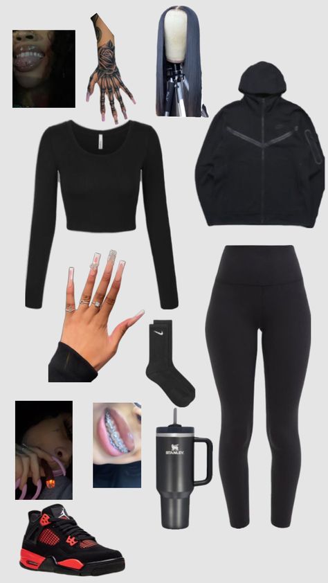 Cute Swag Outfits For School, Nike Tech Outfit, Baddie Aesthetic Outfits, Cute Nike Outfits, Casual Preppy Outfits, Trendy Outfits For Teens, Cute Lazy Day Outfits, Nike Tech