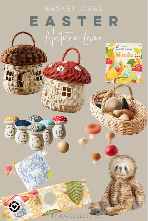 Easter basket fillers currently 20% off. Easter baskets | Easter gifts | nature gifts | gifts for toddlers | mushroom toys | wooden tops | Easter gifts for kids | Easter ideas #EasterBaskets #EasterBasketFiller #KidsEaster #GiftsForKids #GiftsForToddlers#LTKSale Follow my shop @K.RayCollective on the @shop.LTK app to shop this post and get my exclusive app-only content! #liketkit #LTKkids #LTKhome @shop.ltk https://liketk.it/43ZXJ Thrifted Easter Basket, Waldorf Easter Basket, Mushroom Toys, Toddler Easter Baskets, Coastal Easter Decor, Easter Mushroom, Bunny Centerpieces, Easter Bunny Cakes, Easter Baskets Ideas