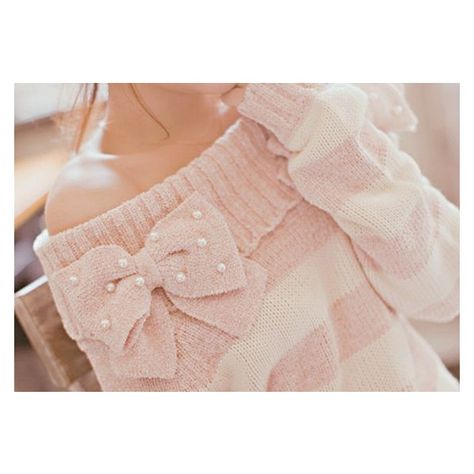 Sweater: cute sweatshirt pink bow stripes blouse shirt clothes women's... ❤ liked on Polyvore featuring tops, off shoulder tops, striped off-the-shoulder tops, pink striped shirt, pink shirts and light pink shirt The Cardigans, Bow Sweater, K Fashion, Boom Boom, Cute Sweatshirts, Branding Agency, Cute Sweaters, Pink Sweatshirt, Visual Kei