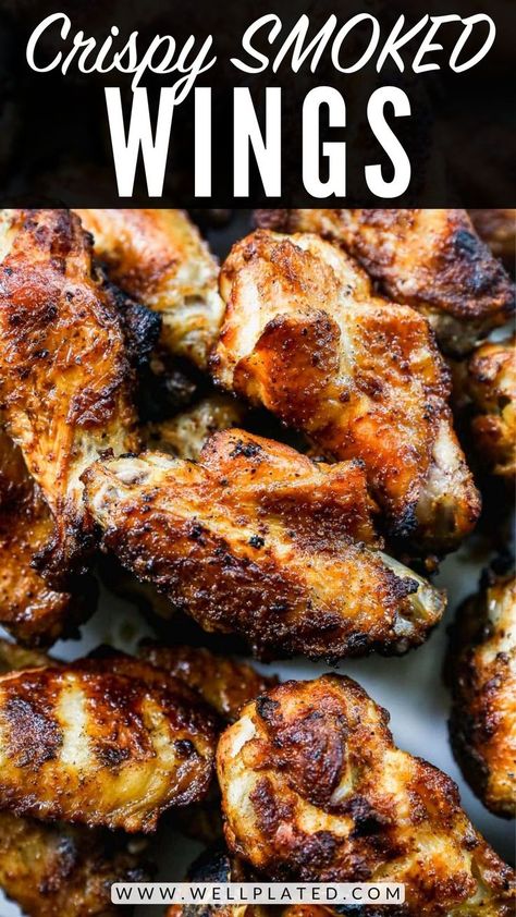 Smoker Chicken Wings, Pellet Smoker Chicken, Smoker Recipes Chicken, Grilled Chicken Wings Recipe, Smoked Wings, Chicken Wing Recipes Baked, Smoked Chicken Wings, Grilled Wings, Grilled Chicken Wings