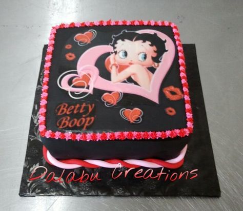 Betty Boop Birthday, Betty Boop Tattoos, Betty Boop Purses, Betty Boop Classic, Betty Boop Quotes, Book Cakes, True Heart, Black Betty Boop, Betty Boop Art