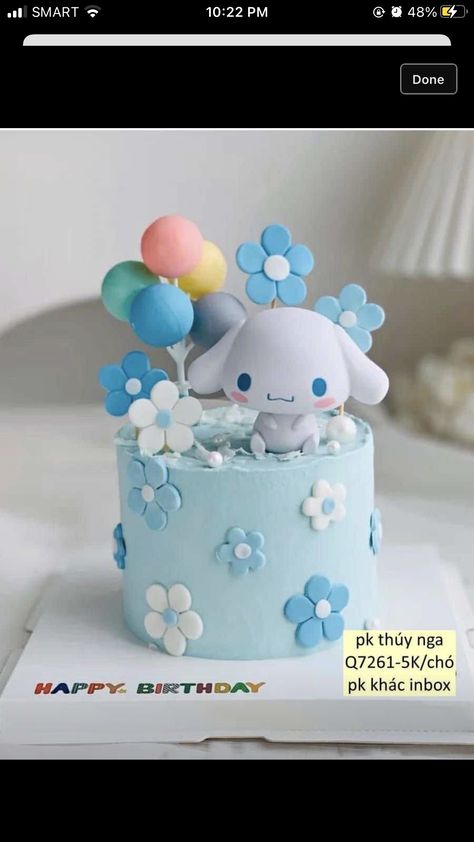 Cinnamoroll Cake, Cute Backrounds, Ideas Cumpleaños, Cake Inspo, Sanrio Wallpaper, Sanrio Characters, Cute Food, Birthday Cakes, Hello Kitty