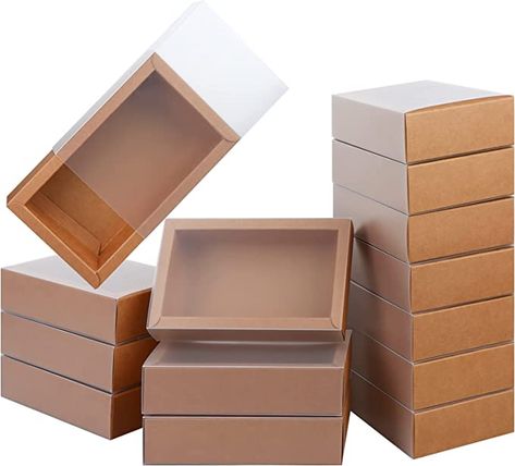 Amazon.com: 26 PCS Rectangle Drawer Kraft Boxes Small Crafts Cardboard Present Boxes Present Packaging Boxes for Party Favor Treats, Candy and Jewelry Crafts, 6.5 x 3.7 x 1.6 inch (Clear,Brown) : Health & Household Kraft Box Packaging, Disposable Food Containers, Climbing Gifts, Present Box, Paper Boxes, Mini Craft, Kraft Boxes, Candle Box, Beautiful Gift Wrapping