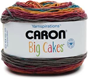 Knitting Cake, Cake Crochet, Yarn Display, Self Striping Yarn, Wheel Cake, Crochet Cake, Big Cake, Cross Stitch Projects Ideas, Caron Cakes