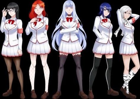 Student Council by Mulberry Art Yansim Student Council, Yandere Simulator Characters, Wallpaper Iphone Boho, Video Game Anime, Student Council, Old Anime, Yandere Simulator, Cartoon Games, Anime Poses Reference