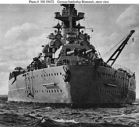 Photographed from astern    Photographed from astern, 1940-41, showing stern anchor in its recessed well, folding propeller guards, armor belt and other details of hull and superstructure. Battleship Game, Harbin, Winston Churchill, Navy Ships, Aircraft Carrier, Royal Navy, Military History, Churchill, The Ocean