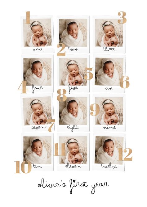 Baby 12 Year Frame Template, First Year Photo Collage, Baby Photo Collage Ideas, First Birthday Photo Collage, Baby Birthday Poster, 1st Birthday Boy Gifts, First Birthday Baby Boy, Boy Or Girl Party, Baby Photo Collages