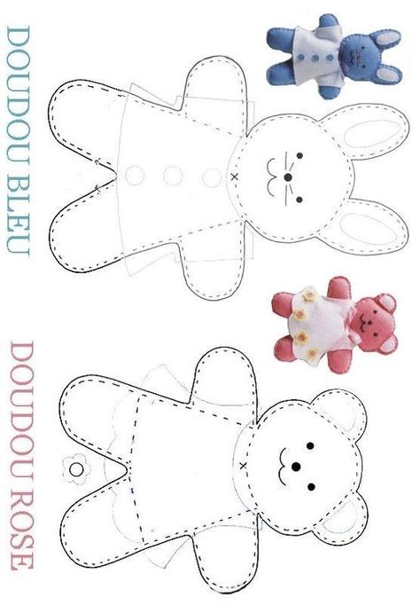 Bear Sewing Pattern, Teddy Bear Sewing Pattern, Soft Toy Patterns, Fabric Christmas Ornaments Diy, Cute Sewing Projects, Animal Sewing Patterns, Christmas Ornaments Diy, Sew Ins, Sewing Stuffed Animals