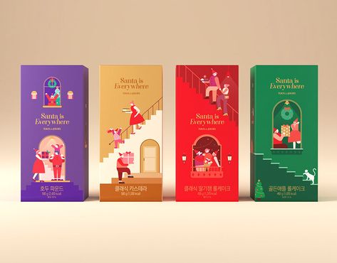 Shinyoung Kim on Behance Christmas Packaging Design, Xmas Hampers, Christmas Campaign, Banner Design Inspiration, Design Basics, Christmas Ad, Christmas Packaging, Holiday Packaging, Creative Packaging