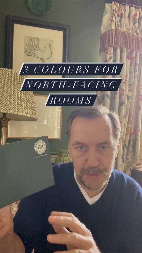 farrowandball on Instagram: You asked, we listened! With darker and cooler light, north-facing spaces can be tricky to decorate. We’ve seen that lots of you have been… North Facing Nursery, Bancha Farrow And Ball Living Room, Farrow And Ball North Facing Room, Borrowed Light Bedroom, North Facing Bathroom, Farrow Ball Borrowed Light, North Facing Room Paint Colors Bedrooms, North Facing Dining Room Wall Colors, Blue North Facing Bedroom