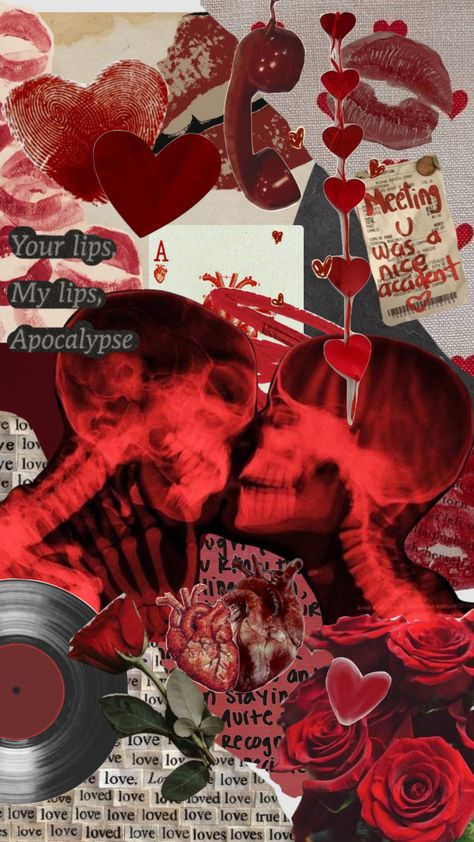 #love #red #loveandeath #skeleton #vintage #collage #moodboard #aesthetic #hearts Eyes Black Background, Grunge Heart, Aesthetic Hearts, Heart With Eyes, Skeleton Vintage, Background Collage, Collage Moodboard, Heart Collage, Moodboard Aesthetic