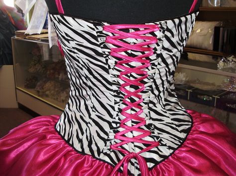 Quinceanera Design - Zebra, Hot Pink 2000s Quinceanera, Mcbling Quince, Zebra Prom Dress, Hot Pink Scene Outfit, Emo Prom, 2000s Dresses, Pink Zebra Top, 2000s Pink Zebra Room, Quinceanera Themes Dresses