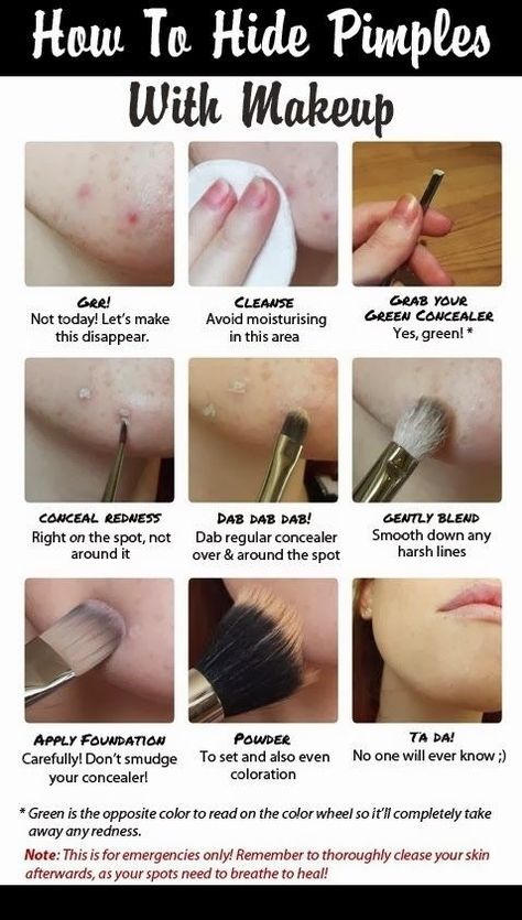 How To Hide Pimples, Green Concealer, Make Up Diy, 1920s Makeup, Drugstore Concealer, Mekap Mata, Makeup Tip, Smink Inspiration, Makijaż Smokey Eye