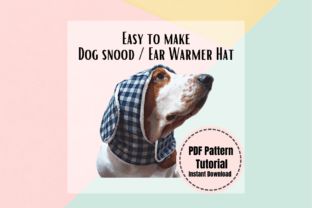 Easy Fun Snood Ear Warmer for Dog SEWING Pattern! This Digital Sewing Pattern is beginner-friendly. Make ear protection for your adorable dogs/cats with this easy sewing project tutorial. Perfect for ... Diy Dog Snood, Sewing Patterns 2023, Dog Ear Warmer, Baby Top Knot, Snood Pattern, Dog Sewing, Dog Sewing Patterns, Dog Snood, Printable Sewing Patterns