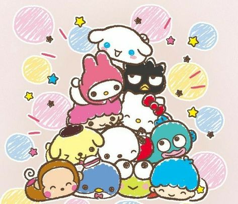 Sanrio Group Pfp, Math Vibe, Sanrio Widget, Sanrio Pictures, Sanrio Party, Carnival Birthday Party Theme, Blackpink Square Up, Hello Kitty Aesthetic, Cartoon Artwork