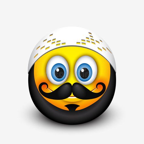 Iphone Emoji Faces, Emoji Pics, Muslim Beard, Cute Vector Illustration, Iphone Emoji, Cute Vector, Smiley Emoji, Emoji Pictures, Emoji Faces