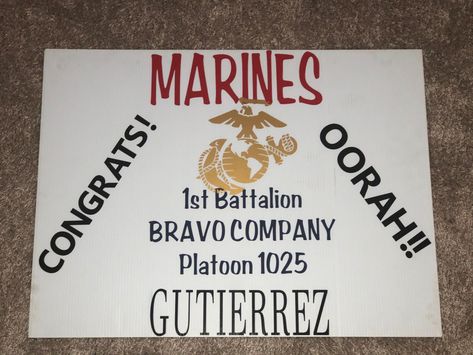 Bootcamp Graduation Signs, Boot Camp Graduation Signs, Marine Bootcamp Letters, Marine Graduation Posters, Marine Bootcamp Graduation Signs, Inspirational Quotes For Marine Bootcamp, Moto Run Posters Marine, Marine Quotes Bootcamp, Marine Corps Graduation