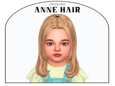 The Sims Resource - Anne Hair (Toddler) Sims Child Hair, Ts4 Cc Infant Hair, Kids Hair Cc Sims 4, The Sims 4 Cc Toddler Hair, Sims Infant Cc Hair, Sims4 Cc Toddler Hair, Ts4 Child Hair, Sims 4 Cc Hair Toddler, Sims 4 Cc Toddler Hair