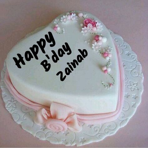 Happy Birthday Zainab Cake, Happy Birthday Zainab Wishes, Happy Birthday Zainab, Zainab Name Wallpaper, Poetry Friendship, Delicious Food Image, Facebook Featured Photos, H Letter Images, Prince Cake